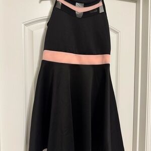 Chic Black and Pink A-Line Kids Dress size 10